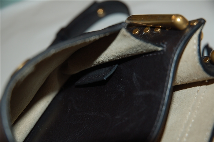Black Leather Chloe Cross-Body, size S
