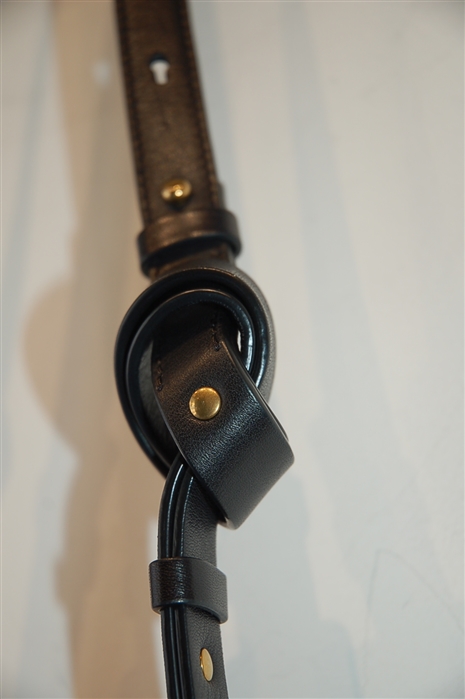 Black Leather Chloe Cross-Body, size S