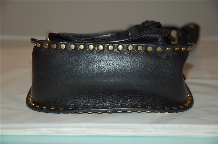 Black Leather Chloe Cross-Body, size S