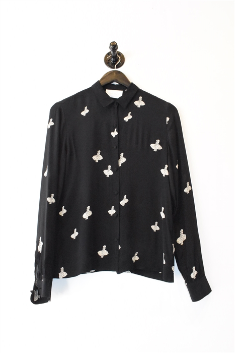 Black & Off-White Zadig & Voltaire Button Shirt, size S