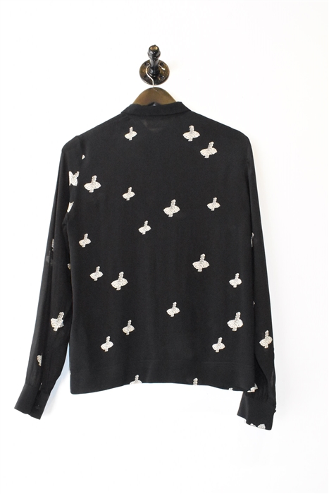 Black & Off-White Zadig & Voltaire Button Shirt, size S