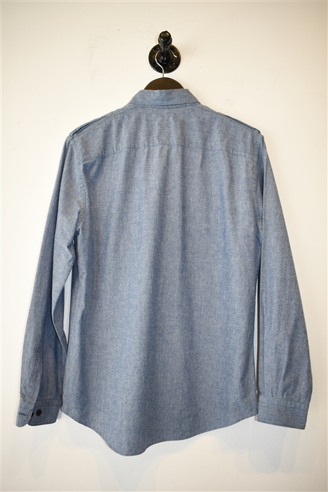Denim Blue Louis Vuitton Button Shirt, size M