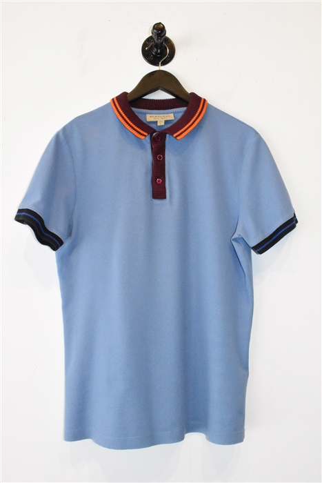Deep Sky Burberry Polo, size L