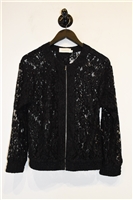 Black Lace Zimmermann Bomber Jacket, size 0