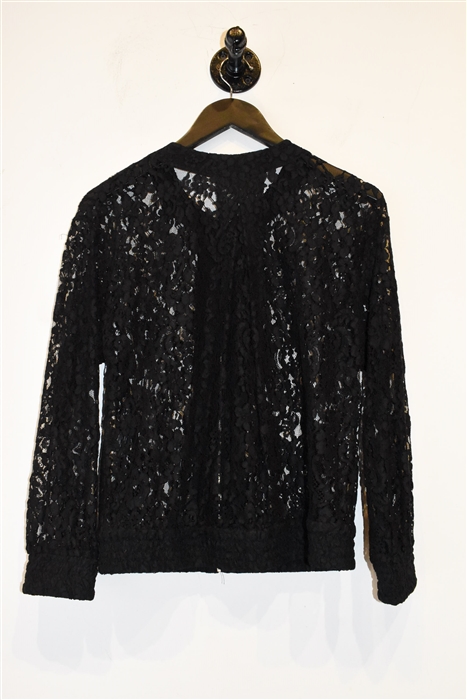 Black Lace Zimmermann Bomber Jacket, size 0