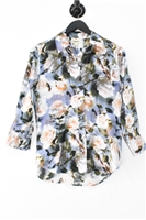Floral L'Agence Silk Shirt, size XS