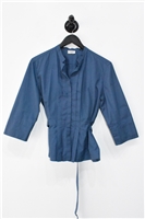 Country Blue Akris - Punto Button Shirt, size 10