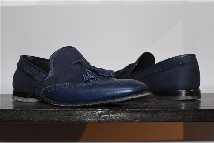 Navy Salvatore Ferragamo Loafer, size 8