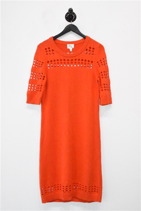 Bright Orange Milly Sweater Dress, size L