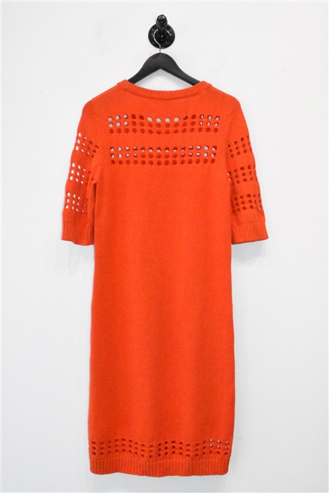 Bright Orange Milly Sweater Dress, size L