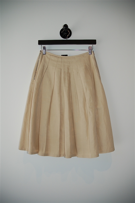 Linen Lida Baday Tucked Skirt, size 2