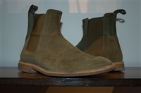 Military Green Bottega Veneta Chelsea Boots, size 10.5
