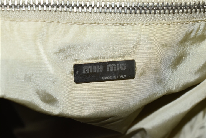 Black Patent Miu Miu Bucket Bag, size M