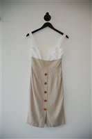 Beige Diane von Furstenberg Sheath Dress, size 4