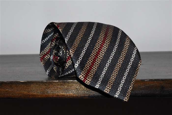 Navy Stripe Gianni Versace - Vintage Tie, size O/S