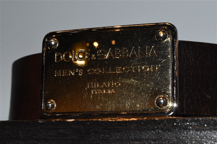 Dark Leather Dolce & Gabbana Belt, size S