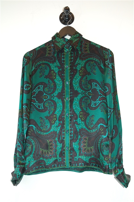 Emerald Etro Blouse, size 4