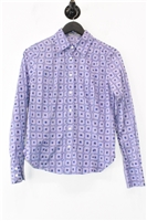 Geometric Etro Button Shirt, size 8