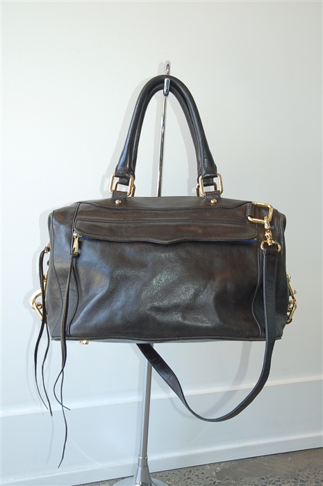 Black Leather Rebecca Minkoff Satchel, size L