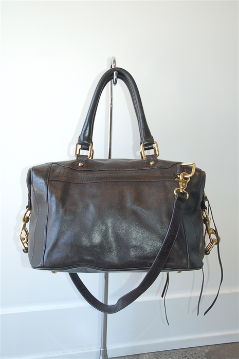 Black Leather Rebecca Minkoff Satchel, size L