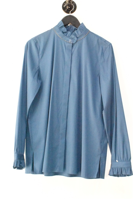 Evening Blue Lafayette 148 Blouse, size L