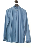 Evening Blue Lafayette 148 Blouse, size L