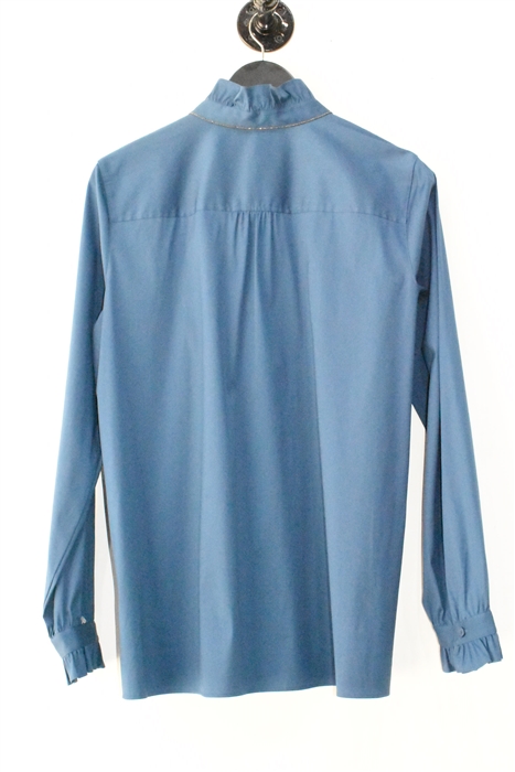 Evening Blue Lafayette 148 Blouse, size L