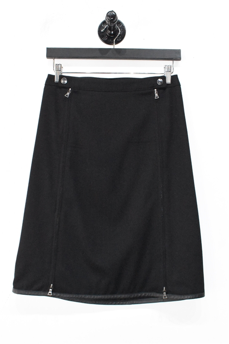 Basic Black Prada A-Line Skirt, size 2