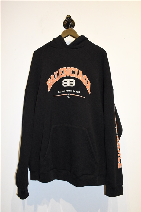Black Balenciaga Hoodie, size XL
