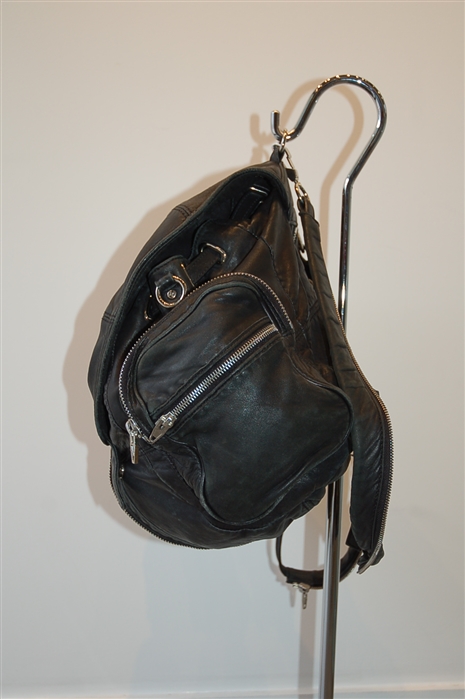 Black Leather Alexander Wang Backpack, size L