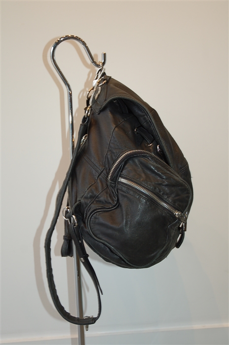 Black Leather Alexander Wang Backpack, size L