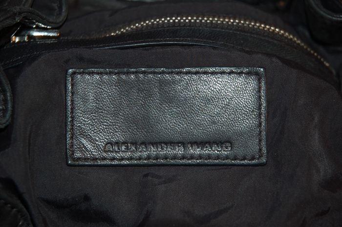 Black Leather Alexander Wang Backpack, size L