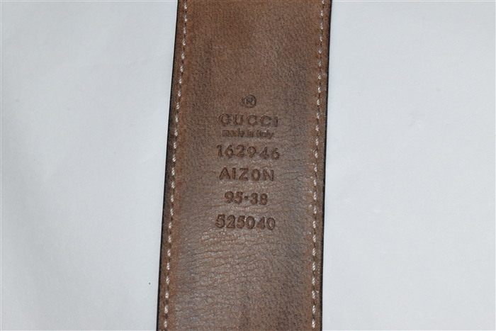 Black Leather Gucci Belt, size XL