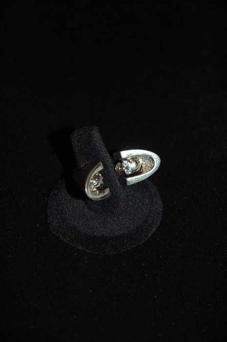 Silver Alexander McQueen Ring, size O/S