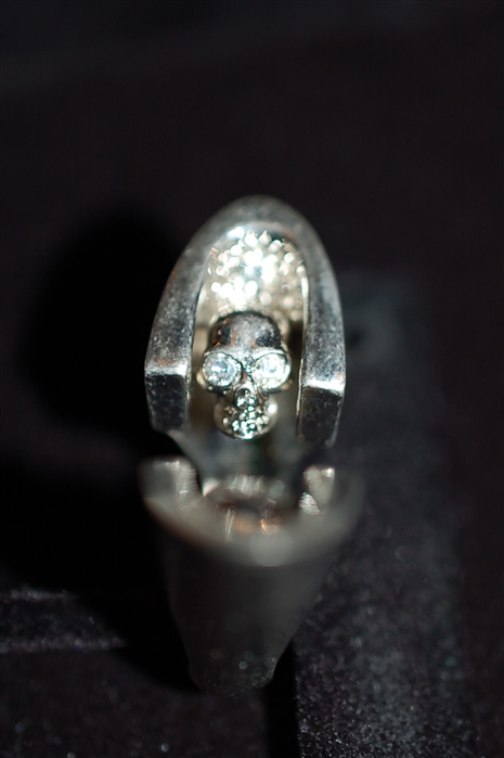 Silver Alexander McQueen Ring, size O/S