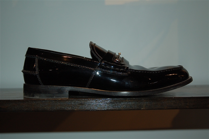 Black Patent Gucci Loafer, size 9