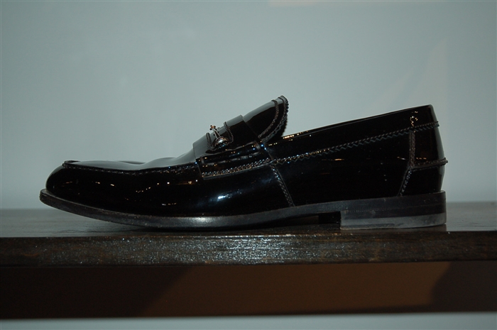 Black Patent Gucci Loafer, size 9