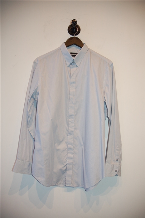 Blue Stripe Giorgio Armani Button Shirt, size M
