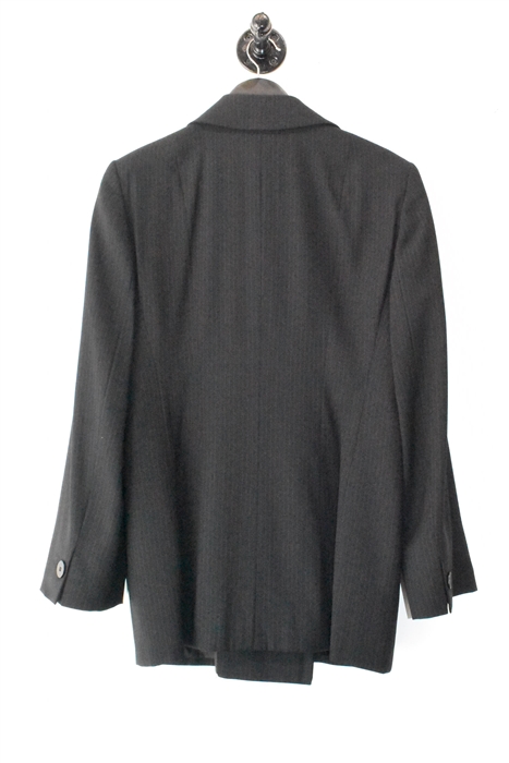 Black Pinstripe Giorgio Armani Pant Suit, size M