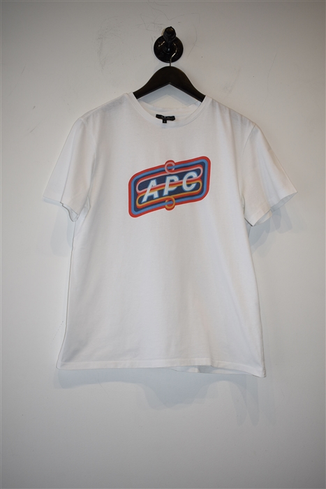 Bright White A.P.C. T-Shirt, size S