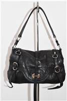 Black Leather Miu Miu Satchel, size S