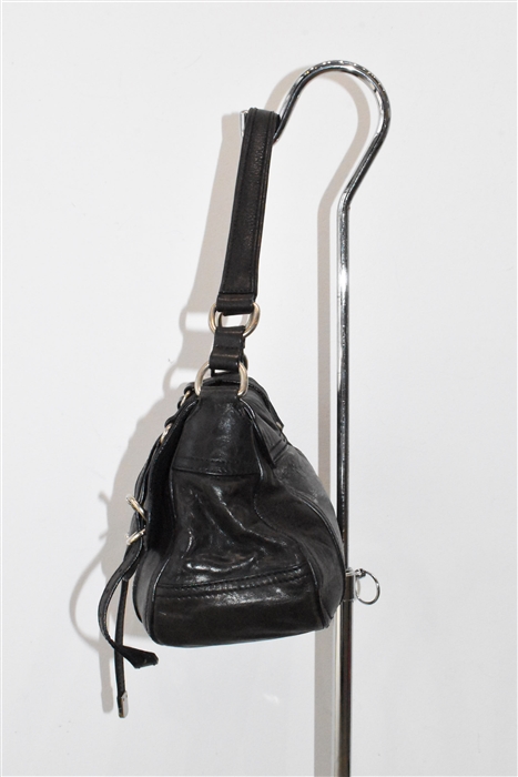 Black Leather Miu Miu Satchel, size S