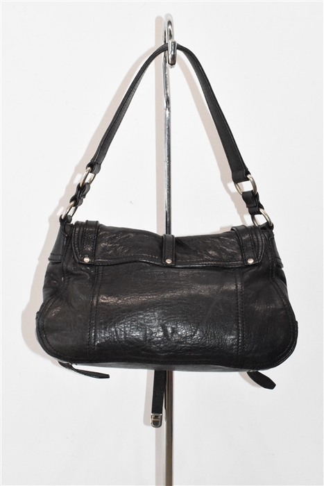 Black Leather Miu Miu Satchel, size S