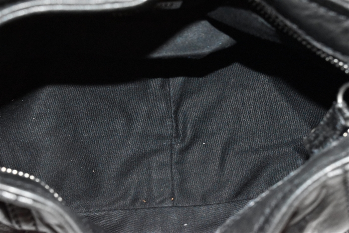 Black Leather Miu Miu Satchel, size S