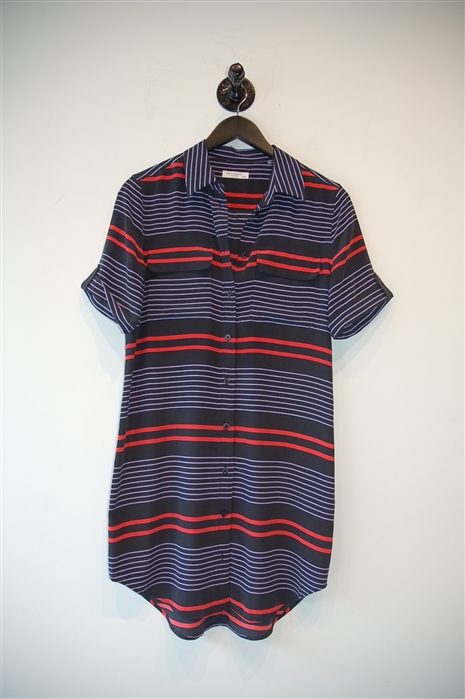 Striped Equipment Shirt Dress, size XS