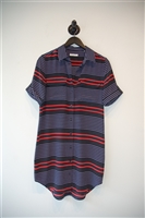 Striped Equipment Shirt Dress, size XS