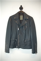 Deepest Teal All Saints Leather Jacket, size S