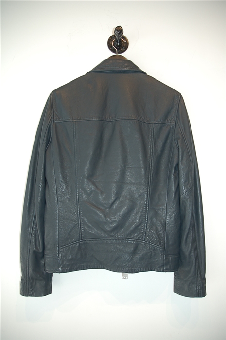 Deepest Teal All Saints Leather Jacket, size S