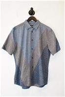 Patchwork Louis Vuitton Short-Sleeved Shirt, size M