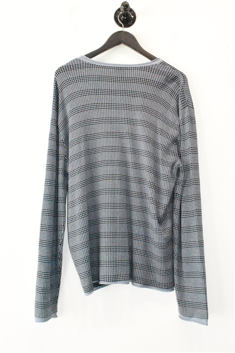 Navy Check Armani Collezioni Pullover, size L